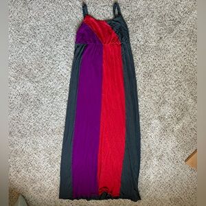 Liz Lange Maternity Maxi Dress with Adjustable Straps, Small